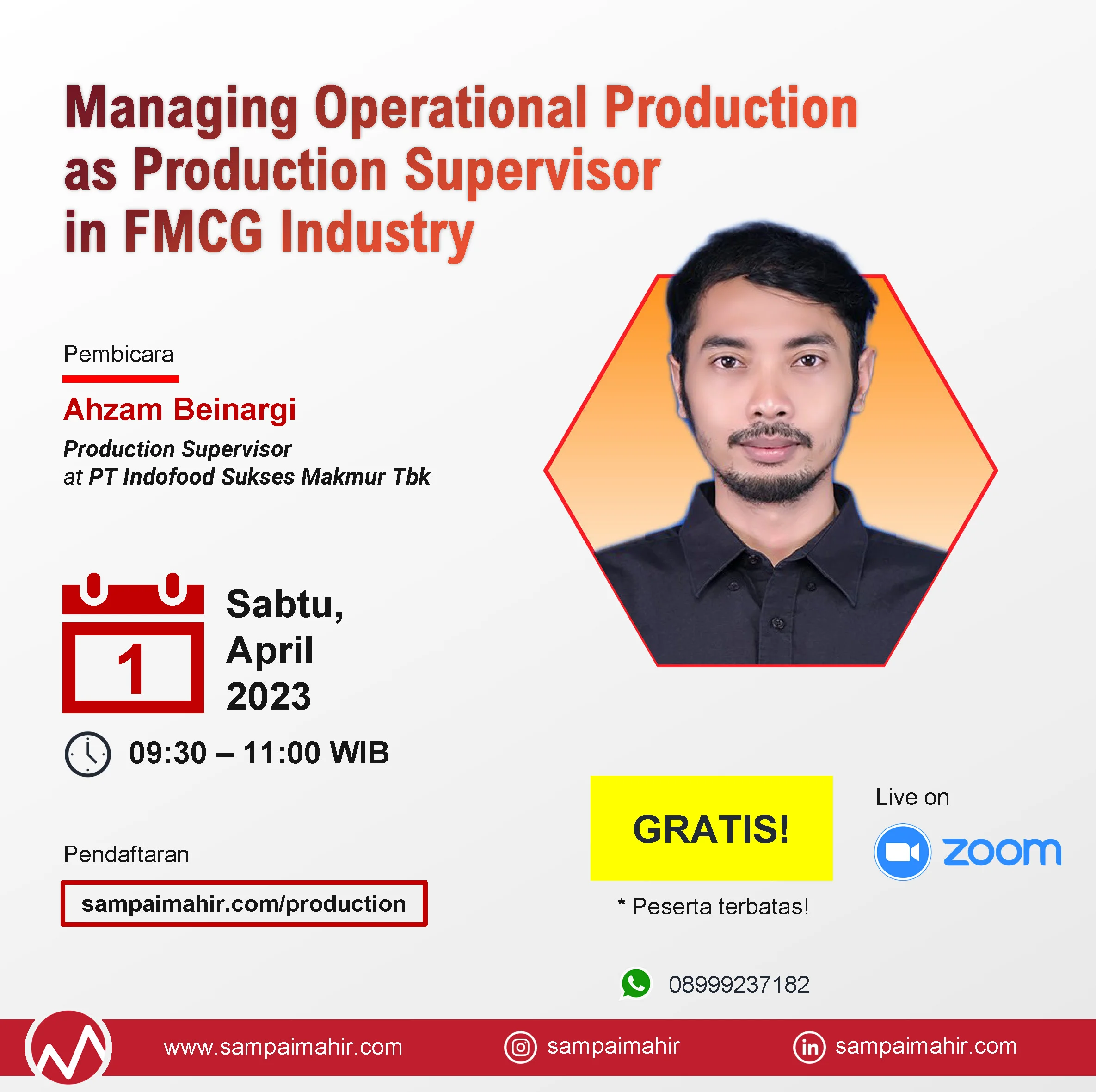 Managing Operational Production as Production Supervisor in FMCG Industry