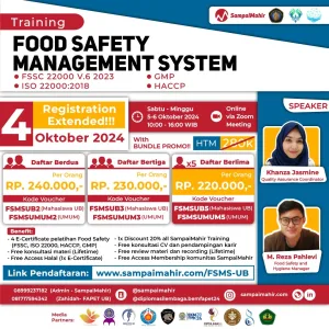 Food Safety Management System x UB